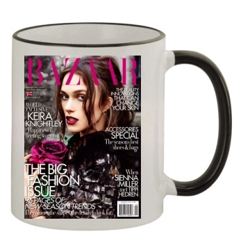 Keira Knightley 11oz Colored Rim & Handle Mug