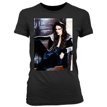 Keira Knightley Women's Junior Cut Crewneck T-Shirt