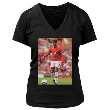 Cristiano Ronaldo Women's Deep V-Neck TShirt