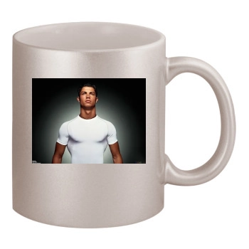Cristiano Ronaldo 11oz Metallic Silver Mug