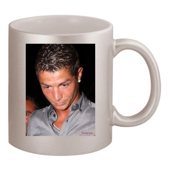 Cristiano Ronaldo 11oz Metallic Silver Mug