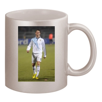 Cristiano Ronaldo 11oz Metallic Silver Mug