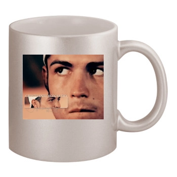 Cristiano Ronaldo 11oz Metallic Silver Mug