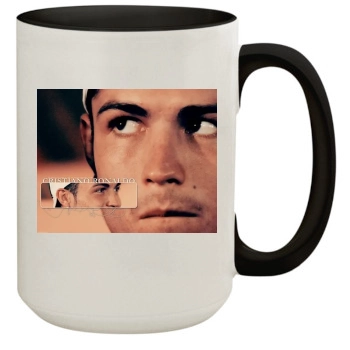 Cristiano Ronaldo 15oz Colored Inner & Handle Mug