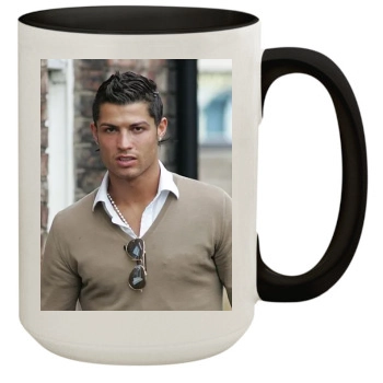 Cristiano Ronaldo 15oz Colored Inner & Handle Mug