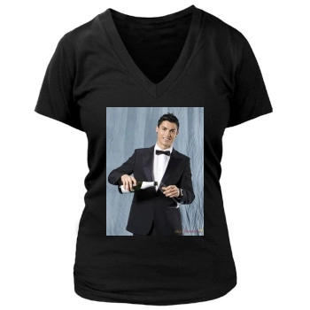 Cristiano Ronaldo Women's Deep V-Neck TShirt