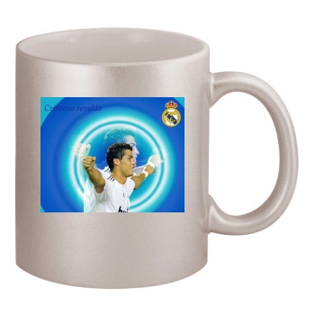 Cristiano Ronaldo 11oz Metallic Silver Mug