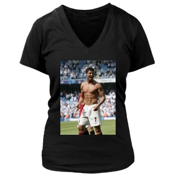 Cristiano Ronaldo Women's Deep V-Neck TShirt