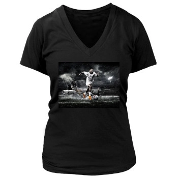 Cristiano Ronaldo Women's Deep V-Neck TShirt