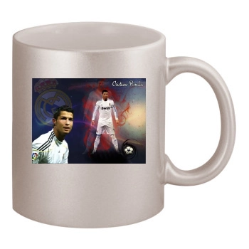 Cristiano Ronaldo 11oz Metallic Silver Mug