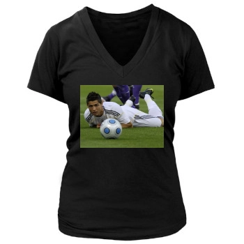 Cristiano Ronaldo Women's Deep V-Neck TShirt