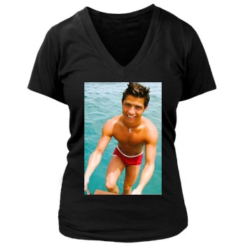 Cristiano Ronaldo Women's Deep V-Neck TShirt