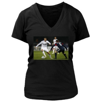 Cristiano Ronaldo Women's Deep V-Neck TShirt