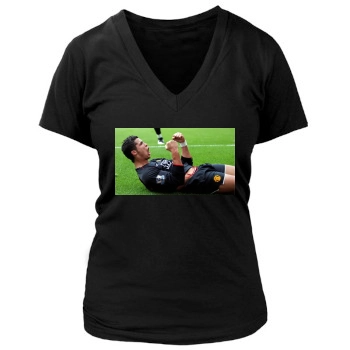 Cristiano Ronaldo Women's Deep V-Neck TShirt