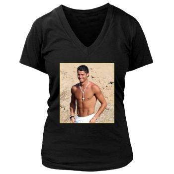 Cristiano Ronaldo Women's Deep V-Neck TShirt