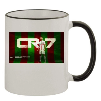 Cristiano Ronaldo 11oz Colored Rim & Handle Mug