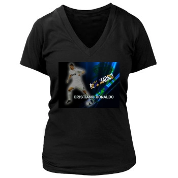 Cristiano Ronaldo Women's Deep V-Neck TShirt