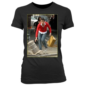 Cristiano Ronaldo Women's Junior Cut Crewneck T-Shirt