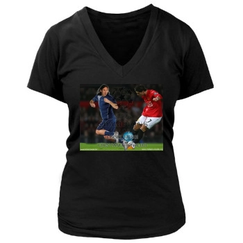 Cristiano Ronaldo Women's Deep V-Neck TShirt