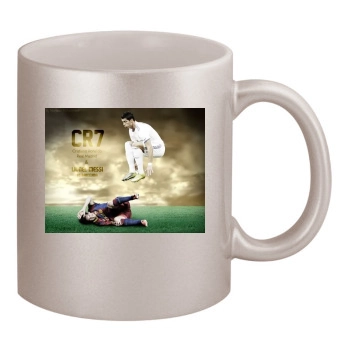 Cristiano Ronaldo 11oz Metallic Silver Mug