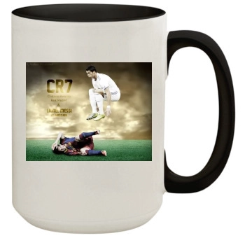 Cristiano Ronaldo 15oz Colored Inner & Handle Mug