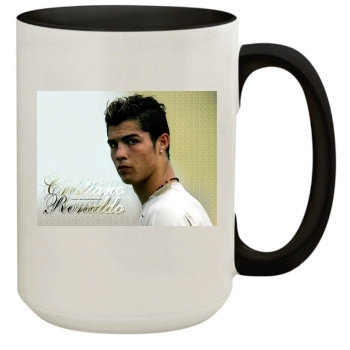 Cristiano Ronaldo 15oz Colored Inner & Handle Mug