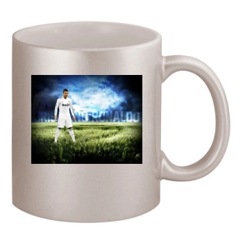 Cristiano Ronaldo 11oz Metallic Silver Mug