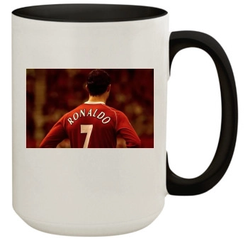 Cristiano Ronaldo 15oz Colored Inner & Handle Mug