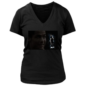 Cristiano Ronaldo Women's Deep V-Neck TShirt