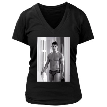 Cristiano Ronaldo Women's Deep V-Neck TShirt