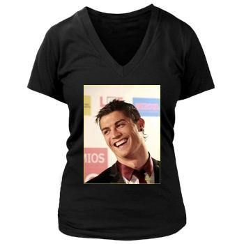 Cristiano Ronaldo Women's Deep V-Neck TShirt