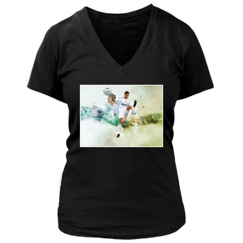 Cristiano Ronaldo Women's Deep V-Neck TShirt