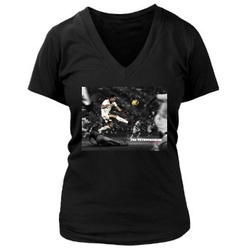 Cristiano Ronaldo Women's Deep V-Neck TShirt