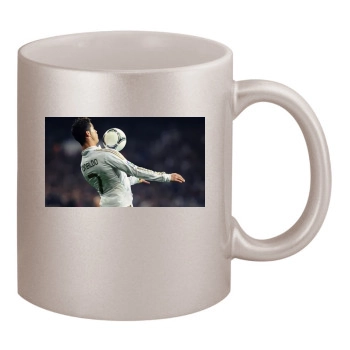 Cristiano Ronaldo 11oz Metallic Silver Mug