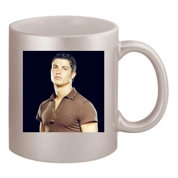 Cristiano Ronaldo 11oz Metallic Silver Mug