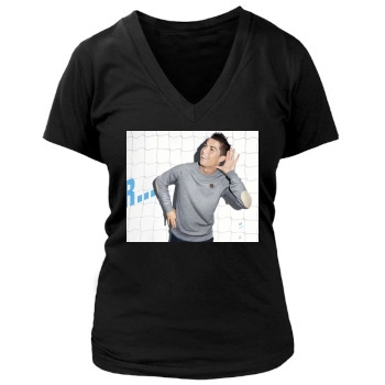 Cristiano Ronaldo Women's Deep V-Neck TShirt