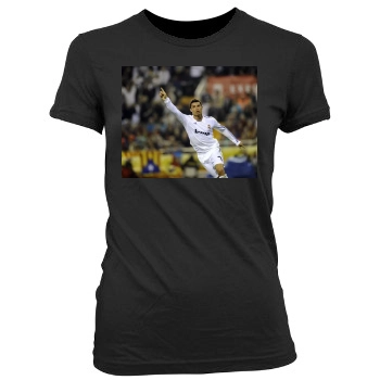 Cristiano Ronaldo Women's Junior Cut Crewneck T-Shirt