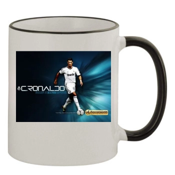 Cristiano Ronaldo 11oz Colored Rim & Handle Mug