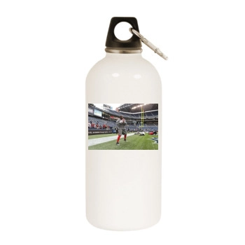 Frank Gore White Water Bottle With Carabiner