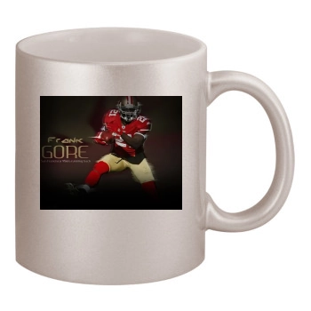 Frank Gore 11oz Metallic Silver Mug