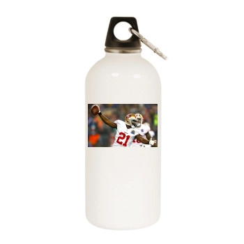 Frank Gore White Water Bottle With Carabiner