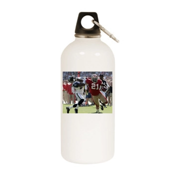 Frank Gore White Water Bottle With Carabiner