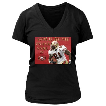 Frank Gore Women's Deep V-Neck TShirt