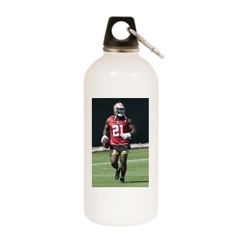 Frank Gore White Water Bottle With Carabiner