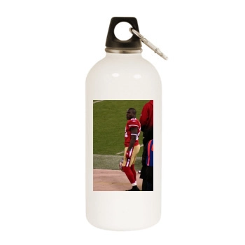 Frank Gore White Water Bottle With Carabiner