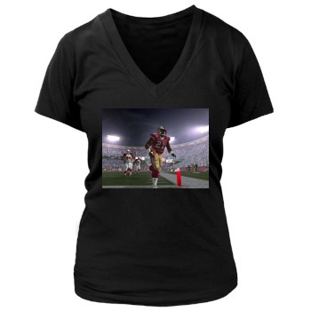 Frank Gore Women's Deep V-Neck TShirt