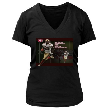 Frank Gore Women's Deep V-Neck TShirt