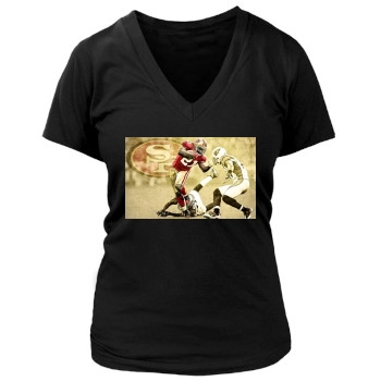 Frank Gore Women's Deep V-Neck TShirt