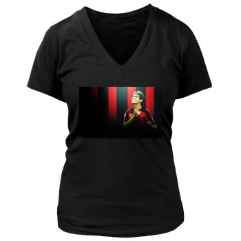 Kaka Women's Deep V-Neck TShirt