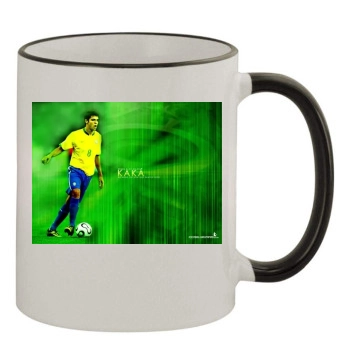 Kaka 11oz Colored Rim & Handle Mug